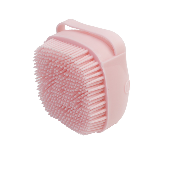 Soap Dispensing Silicone Scrubber - Pink